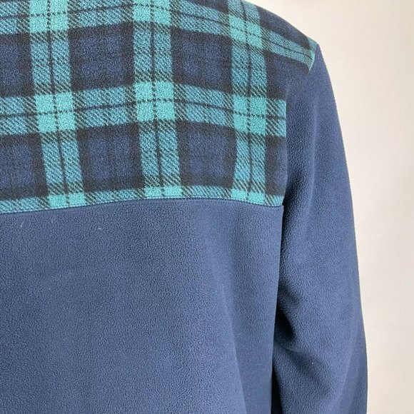 Brooks Brothers 1/2 Zip Fleece Pullover Sweater Long Sleeve Blue Mens XL EUC - Picture 9 of 15